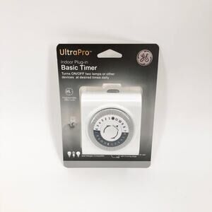 NEW GE Ultrapro Indoor Plug-in Basic Timer Lighting Control Override Switch